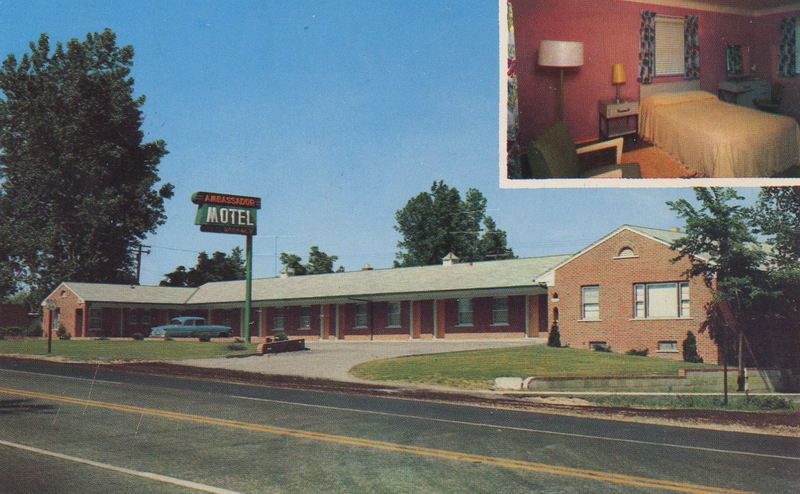 Ambassador Motel - Vintage Postcard